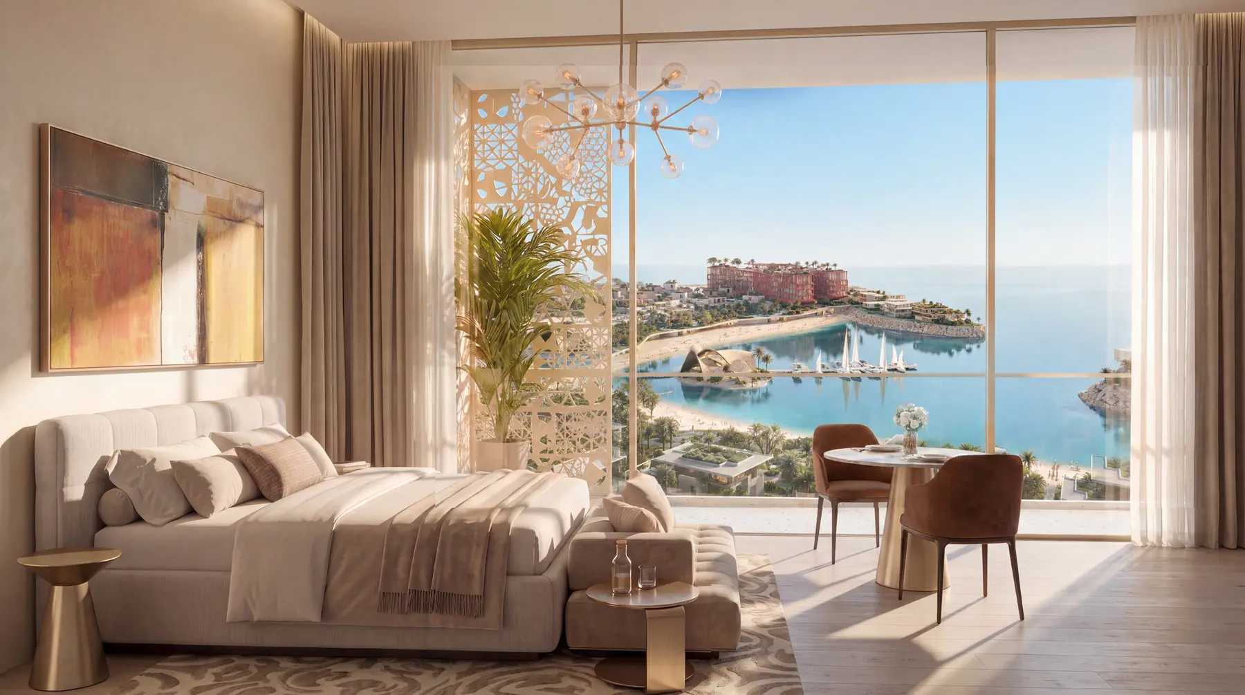 Fully furnished Richmond Residences living space