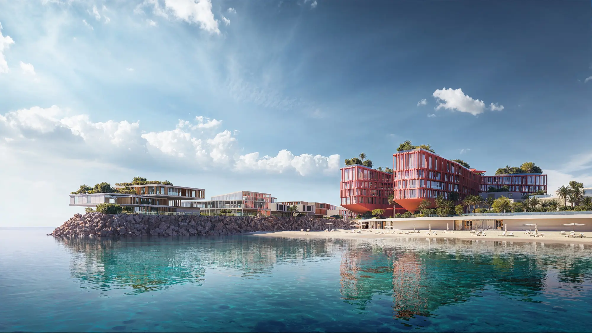 Waterfront dining destination at Mira Coral Bay